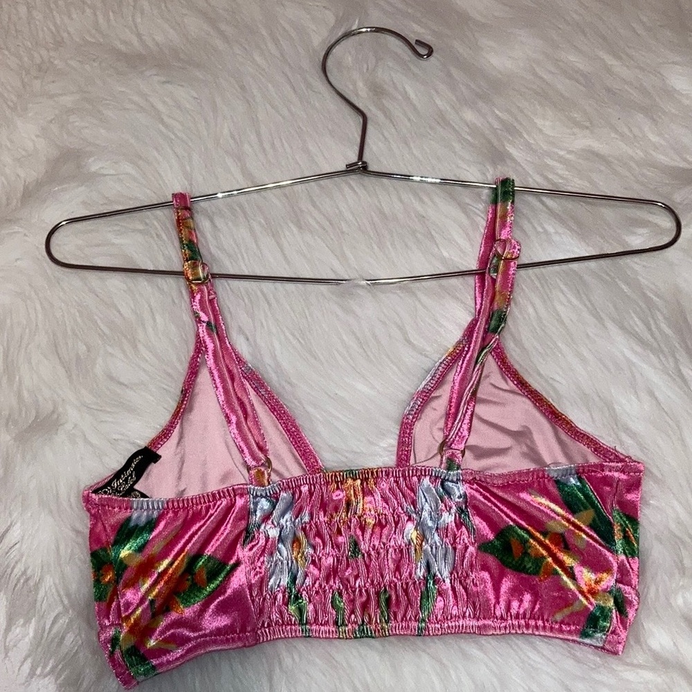WILDFOX Intimates White Label Velvet Bralette - Picture 4 of 7